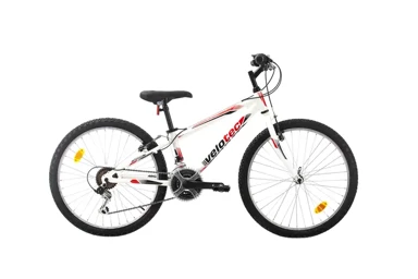 VELOTEC Dječji bicikl, TEMPO, 24", bijelo-crveni